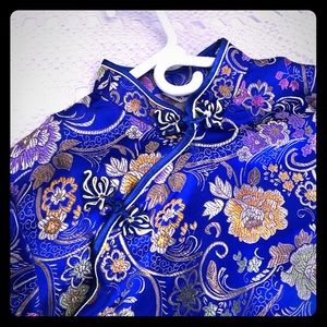 Asian inspired silk dress